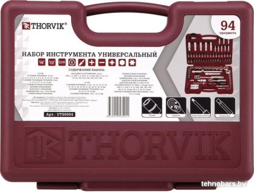 Универсальный набор инструментов Thorvik UTS0094 (94 предмета) фото 5