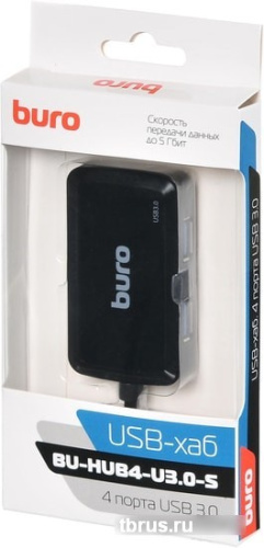 USB-хаб Buro BU-HUB4-U3.0-S фото 6