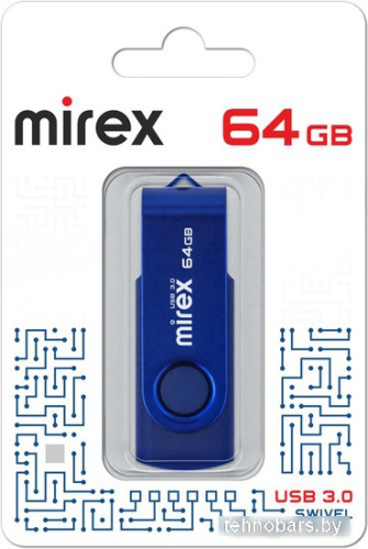 USB Flash Mirex Color Blade Swivel 3.0 64GB 13600-FM3BSL64 фото 3