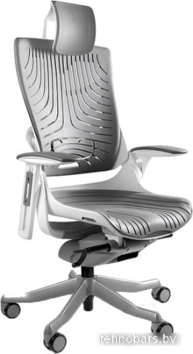 Кресло UNIQUE Wau 2 Elastomer (белый/серый) фото 3