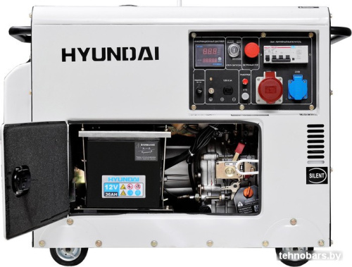 Дизельный генератор Hyundai DHY 8000SE-3 фото 4