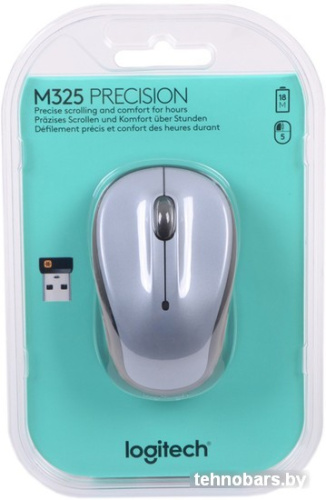 Мышь Logitech M325 Wireless Mouse (светло-серый ) [910-002334] фото 5