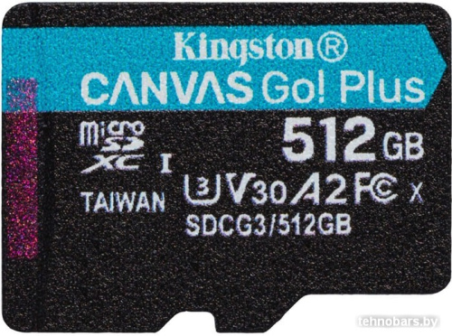 Карта памяти Kingston Canvas Go! Plus microSDXC 512GB (с адаптером) фото 4