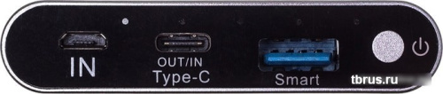Портативное зарядное устройство Buro RB-10000-QC3.0-I&O (темно-серый) фото 6