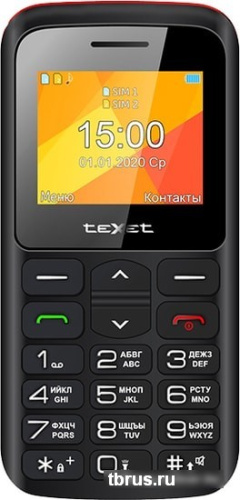Мобильный телефон TeXet TM-B323 (черный/красный) фото 5