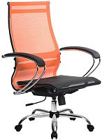 Кресло Metta SK-2-BK Комплект 9, Ch ов/сечен (пластиковые ролики, оранжевый)
