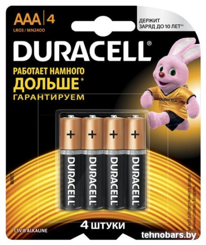 Батарейки DURACELL LR03/MN2400 4BP фото 3