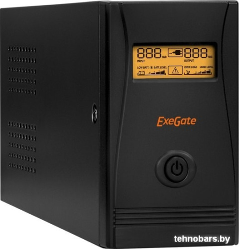 Источник бесперебойного питания ExeGate SpecialPro Smart LLB-600.LCD.AVR.C13.RJ.USB фото 3