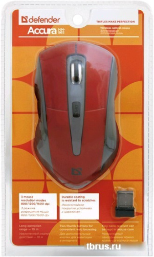 Мышь Defender Accura MM-965 (красный) фото 6
