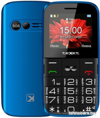 Мобильный телефон TeXet TM-B227 (синий) фото 3