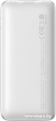 Внешний аккумулятор Baseus Bipow Pro Digital Display Fast Charge 10000mAh (белый) фото 4