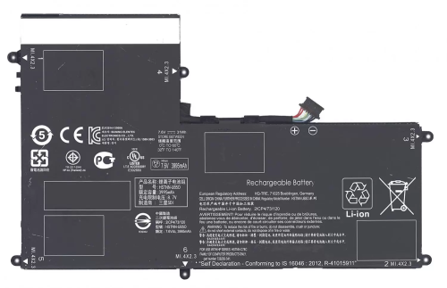 Аккумулятор AO02XL для планшета HP ELITEPAD 1000 25 Wh, 7,4В.