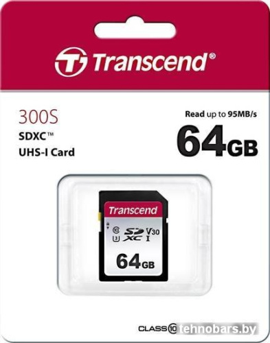 Карта памяти Transcend SDXC 300S 64GB фото 4