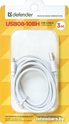 Кабель Defender USB08-10BH (белый) [87468] фото 5