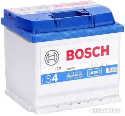 Автомобильный аккумулятор Bosch S4 002 (552400047) 52 А/ч фото 3