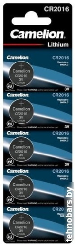 Батарейки Camelion CR2016 5 шт. [CR2016-BP5] фото 3