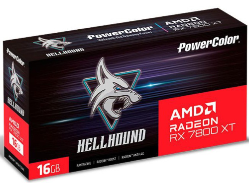 Видеокарта PowerColor Hellhound AMD Radeon RX 7800 XT 16GB GDDR6 RX 7800 XT 16G-L/OC фото 5