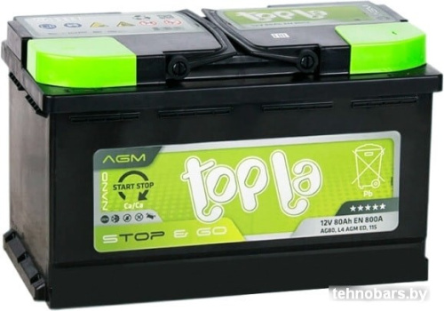 Автомобильный аккумулятор Topla TOP AGM Stop&Go TAG80 (80 А·ч) фото 3