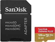 Карта памяти SanDisk Extreme microSDXC SDSQXBZ-128G-GN6MA 128GB (с адаптером)