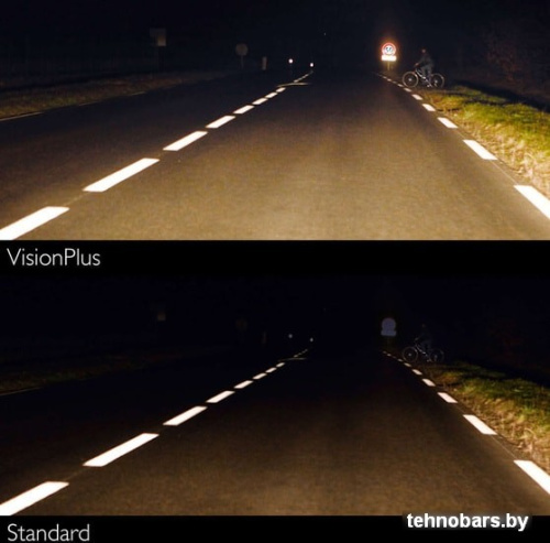 Галогенная лампа Philips H1 VisionPlus 2шт фото 5