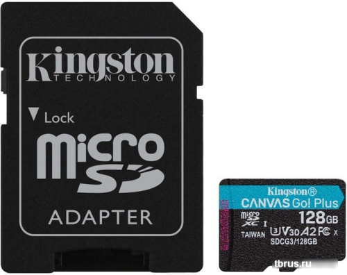 Карта памяти Kingston Canvas Go! Plus microSDXC 128GB (с адаптером) фото 3