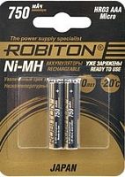 Аккумуляторы Robiton AAA 750mAh [HR-4UTG]