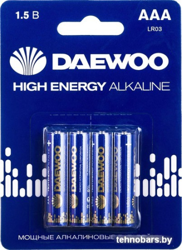 Батарейка Daewoo High Energy Alkaline AAA 4 шт. 5030381 фото 3