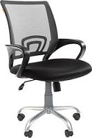 Кресло CHAIRMAN 696 Silver (черный/серый)
