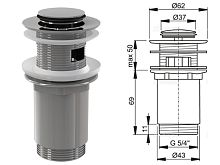 Донный клапан Alcaplast A391