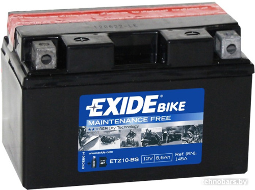 Мотоциклетный аккумулятор Exide ETZ10-BS (8,6 А·ч) фото 3