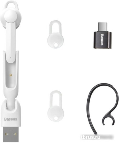 Bluetooth гарнитура Baseus A05 (белый) фото 7