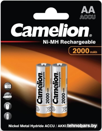 Аккумуляторы Camelion NH-AA2000BP2 2шт фото 3