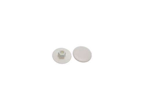 Заглушка для конфирмата, декоративная белая (50 шт в зип-локе) STARFIX SMZ1-94527-50