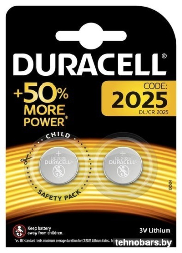 Батарейки DURACELL Lithium DL2025 2BP фото 3
