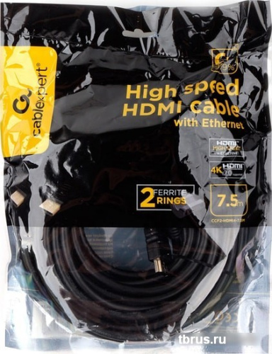 Кабель Gembird CCF2-HDMI4-7.5M (7.5 м, черный) фото 4
