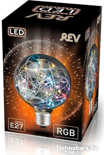 Лампа с гирляндой Rev Винтаж Copper Wire G95 E27 2 Вт RGB 32446 1 фото 4