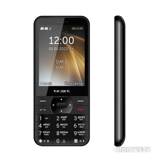 Кнопочный телефон TeXet TM-423 (черный) фото 4