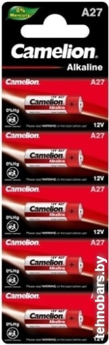 Батарейки Camelion A27-BP5 Mercury Free фото 3