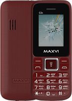 Мобильный телефон Maxvi C3n (винный красный)