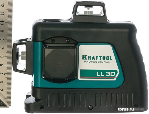 Лазерный нивелир KRAFTOOL LL-3D-2 34640-4 (с держателем и детектором) фото 5