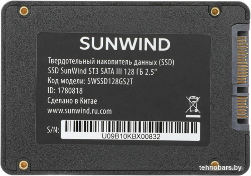 SSD SunWind ST3 SWSSD128GS2T 128GB фото 4