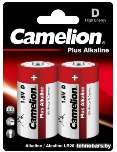 Батарейки Camelion D 2 шт. [LR20-BP2] фото 3