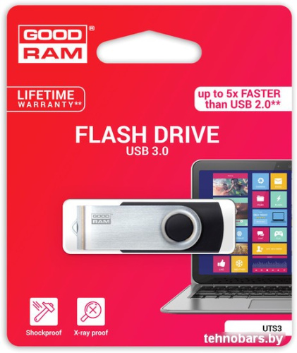USB Flash GOODRAM UTS3 64GB (черный) [UTS3-0640K0R11] фото 5