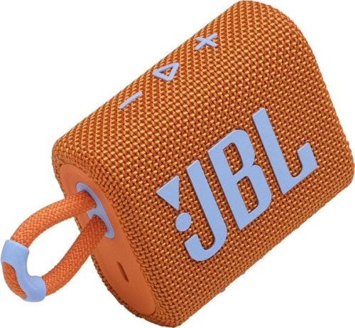 Беспроводная колонка JBL Go 3 (оранжевый) фото 7