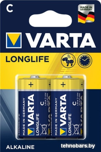 Батарейки Varta Longlife C 2 шт. фото 3