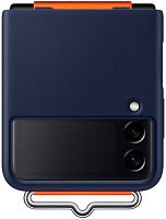 Чехол для телефона Samsung Silicone Cover with Strap для Samsung Galaxy Z Flip3 (морской)