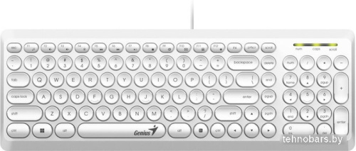 Клавиатура Genius SlimStar Q200 (белый) фото 3
