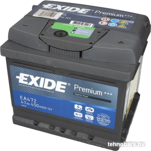Автомобильный аккумулятор Exide Premium EA472 (47 А/ч) фото 4