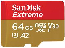 Карта памяти SanDisk Extreme SDSQXAH-064G-GN6GN microSDXC 64GB