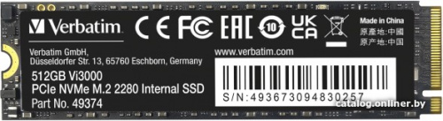 SSD Verbatim Vi3000 512GB 49374 фото 3